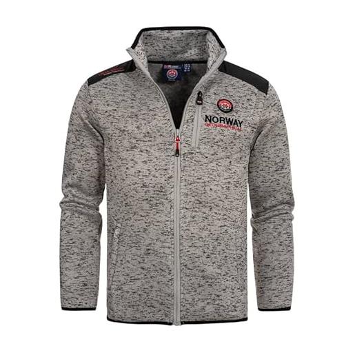 Geographical Norway tavid men - uomo warm medio spessore fleece zip - uomo autunno inverno primavera giacca calda - maglia a maniche lunghe soft comfort outdoor (bordeaux 3xl)