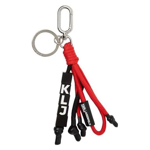 Karl lagerfeld jeans, donna s rope bag charm, grenadine black, taglia unica