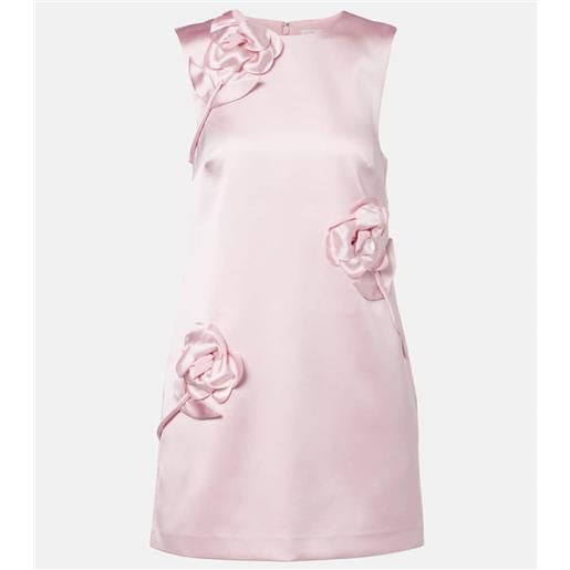 Self-Portrait abito corto in raso