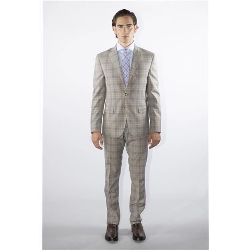 Amirante Antica Sartoria Napoletana abito uomo drop 7 sartoriale 2 bottoni principe di galles in misto lana