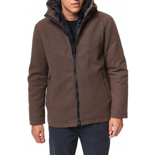 Amirante Antica Sartoria Napoletana giaccone uomo casual in panno con cappuccio