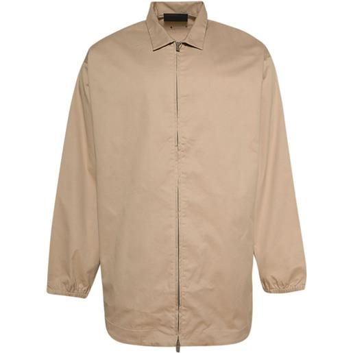 FEAR OF GOD ESSENTIALS giacca-camicia con applicazione - toni neutri