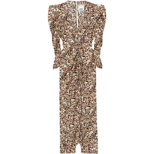 ISABEL MARANT abito midi albini midi - marrone