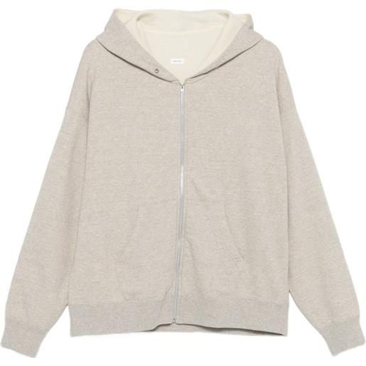 visvim felpa jumbo dual con cappuccio - grigio