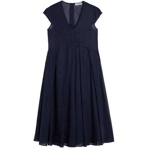 Jil Sander abito plissettato - blu