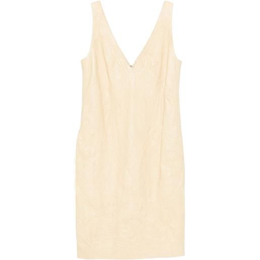 TOTEME abito con scollo a v - toni neutri