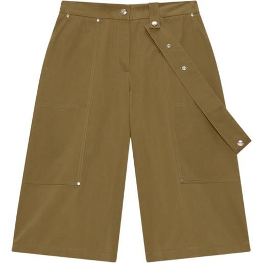 MSGM shorts con dettaglio cinghie - verde