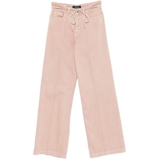 MARCCAIN jeans warri con strass - toni neutri