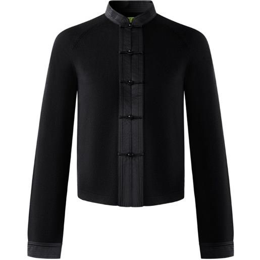 Shanghai Tang cardigan a collo alto - nero