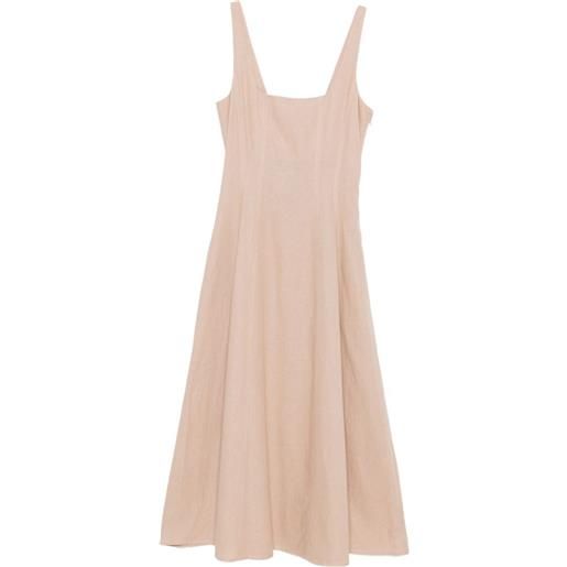 TWINSET abito midi con inserti - toni neutri