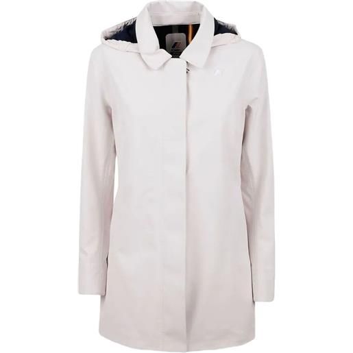 K-Way cappotto mathy bonded con cappuccio - toni neutri
