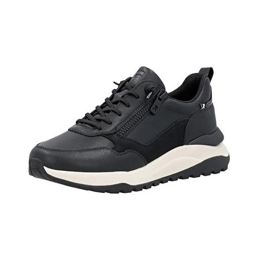 Scarpe basse Rieker da donna blu scuro/nero
