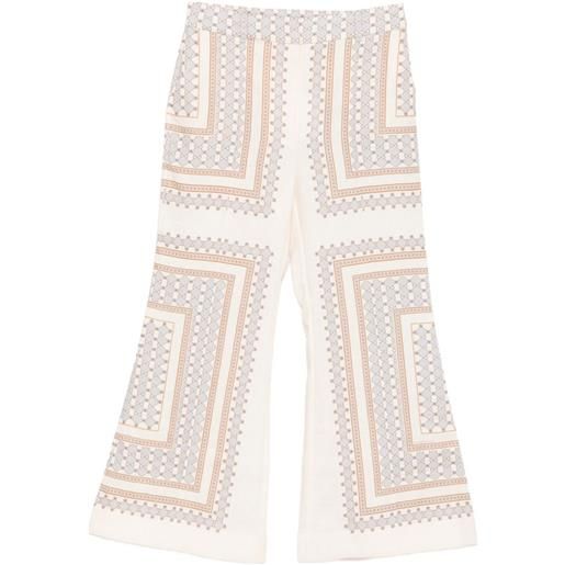 ZIMMERMANN pantaloni a fantasia - toni neutri