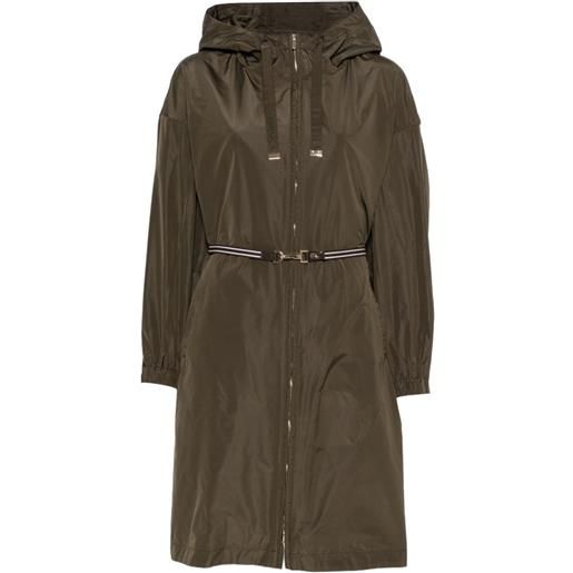 Max Mara parka con cintura - verde