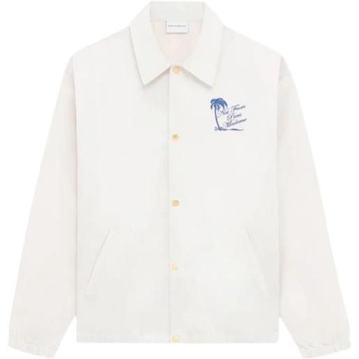 Drôle De Monsieur giacca-camicia con stampa - bianco