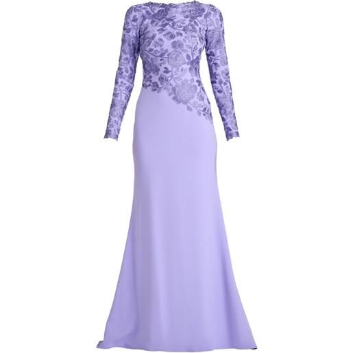 Tadashi Shoji abito a fiori - viola
