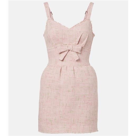 Shushu/Tong abito corto in tweed di cotone