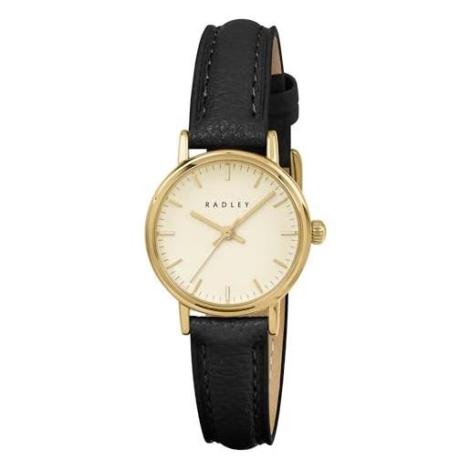 Radley Donna Analogico Orologio Al Quarzo con Crema Cinturino