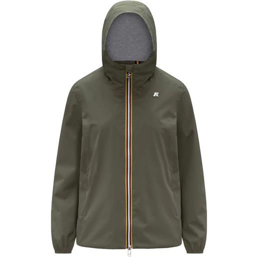 K-WAY giacca con cappuccio marguerite stretch poly jersey donna