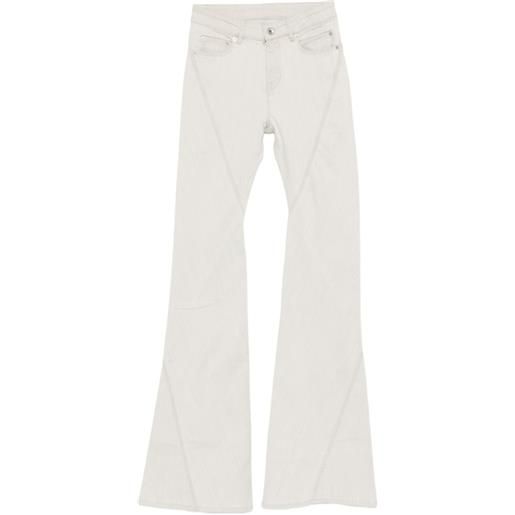 Rick Owens DRKSHDW jeans svasati bias con zip - toni neutri