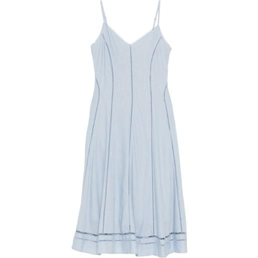 Karl Lagerfeld abito con ricamo - blu
