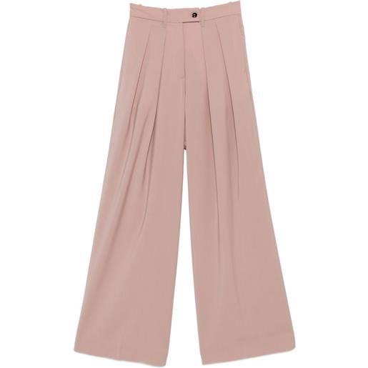 Nine In The Morning pantaloni a palazzo con pieghe - rosa