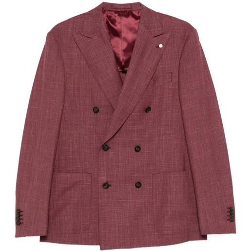LUIGI BIANCHI MANTOVA blazer doppiopetto - rosso