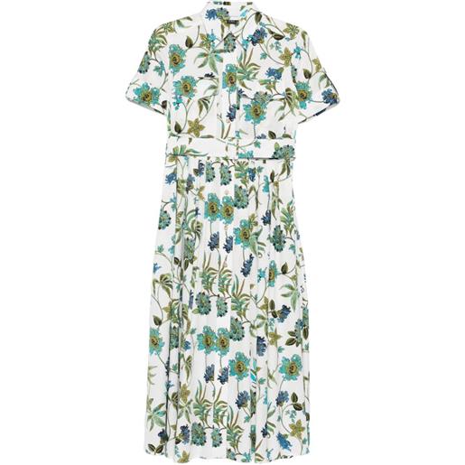 Fay abito con motivo a fiori - bianco