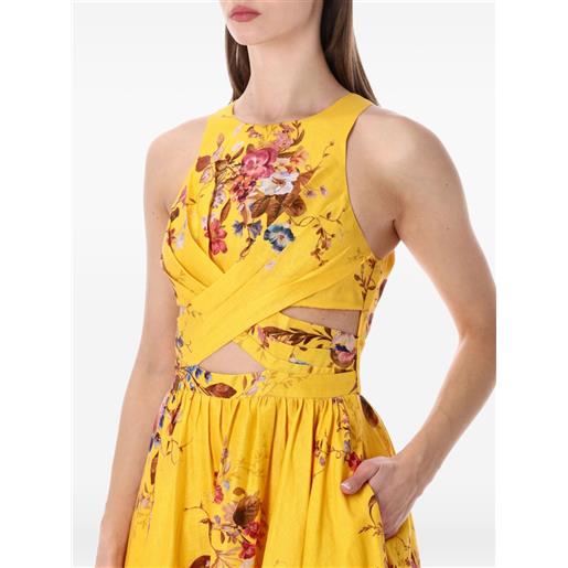 ZIMMERMANN abito midi patience - giallo