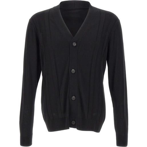Tagliatore cardigan moore con scollo a v - nero