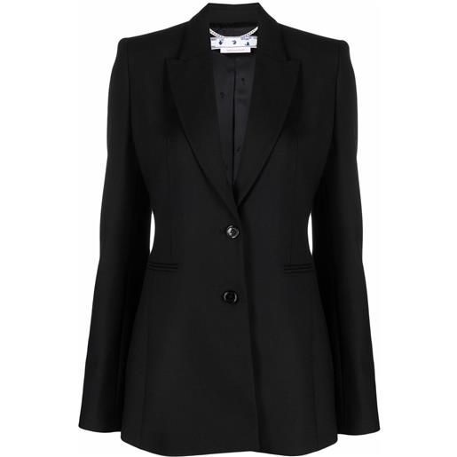 Off-White blazer corporate monopetto - nero
