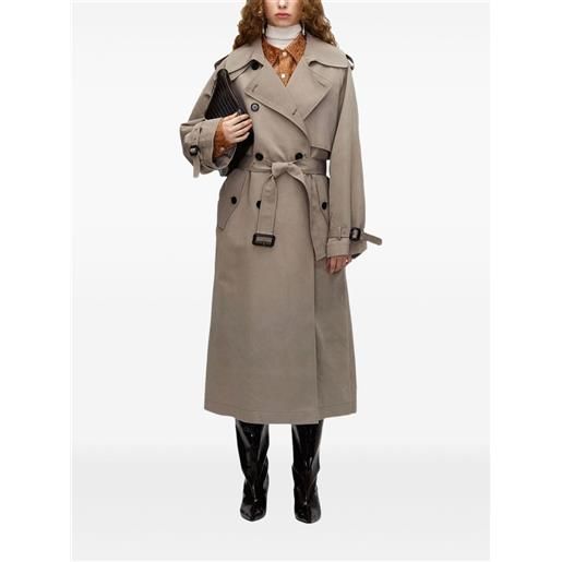 UMBER POSTPAST trench doppiopetto con cintura - toni neutri