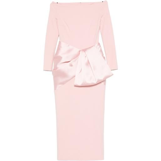 Solace London abito lungo rhianne - rosa