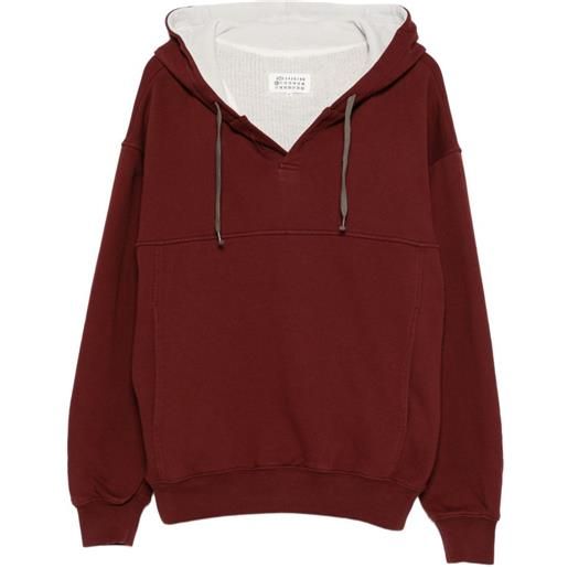 Maison Margiela felpa con cappuccio - rosso