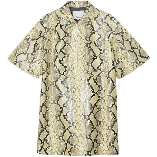 3.1 Phillip Lim abito corto con zip - toni neutri