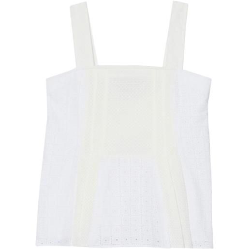 3.1 Phillip Lim top con scollo squadrato - bianco
