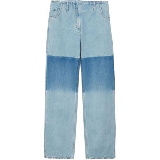 3.1 Phillip Lim pantaloni con design color-block - blu