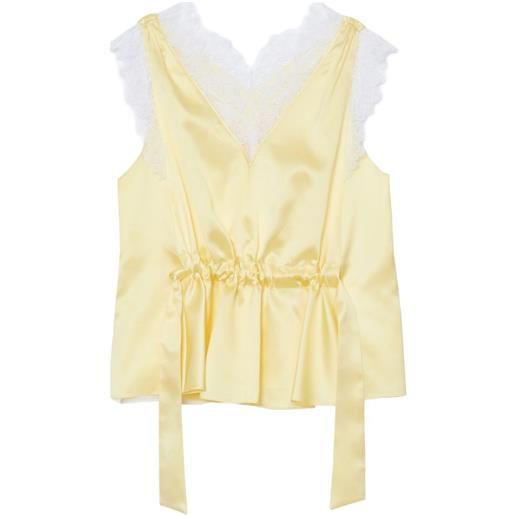 3.1 Phillip Lim top con scollo a v - giallo