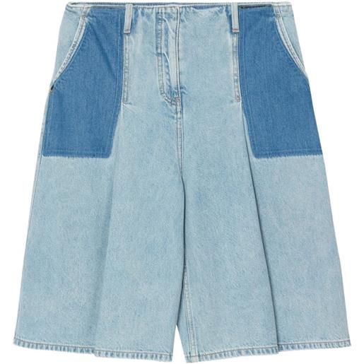 3.1 Phillip Lim shorts con design patchwork - blu