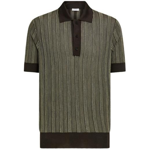 Ferragamo polo a maniche corte - marrone