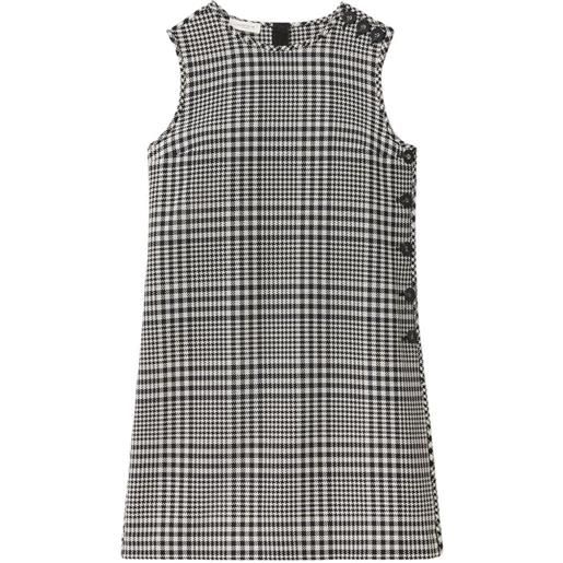 Lafayette 148 abito corto a quadri - nero