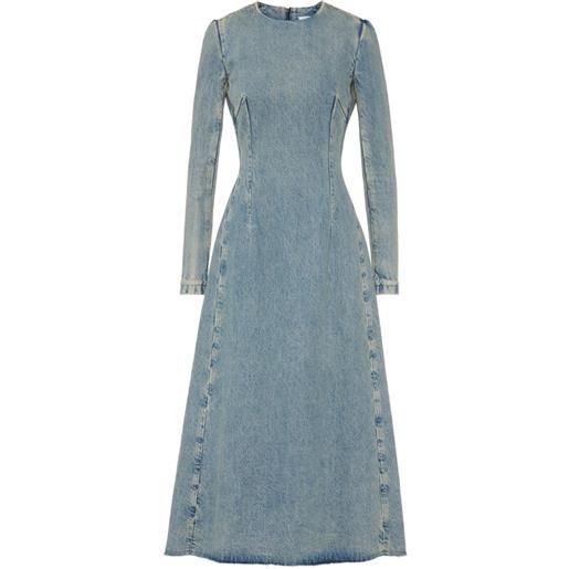 Maison Margiela abito midi denim - blu