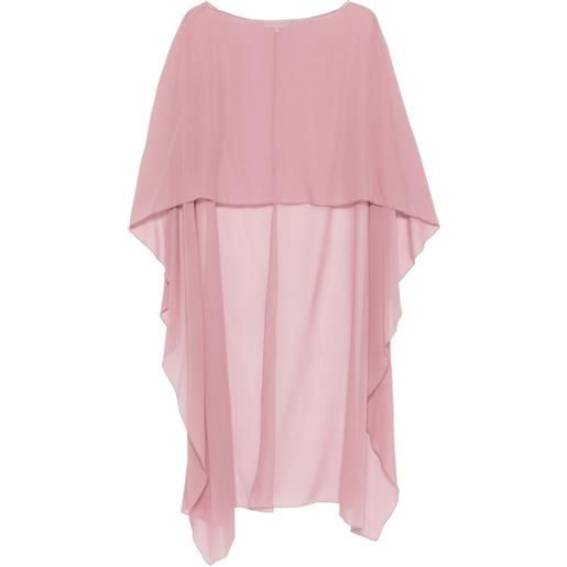 Antonelli poncho asimmetrico herve - rosa