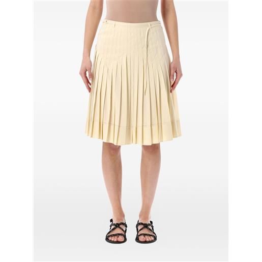 Low Classic gonna midi plissé - giallo