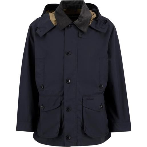 Barbour giacca ventile con colletto a coste - blu