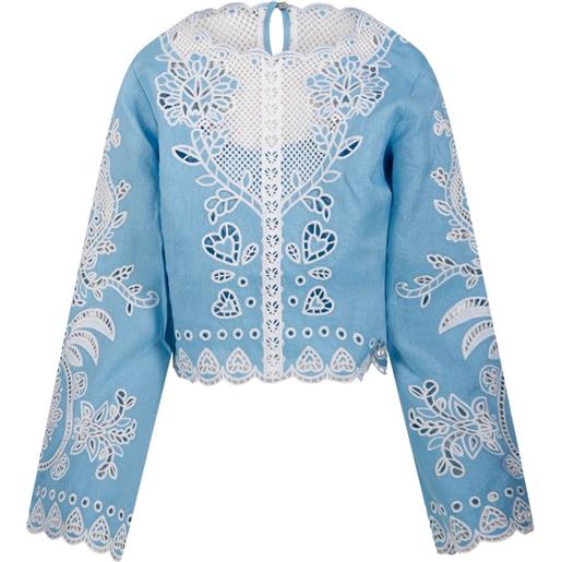 FARM Rio blusa con dettaglio cut-out