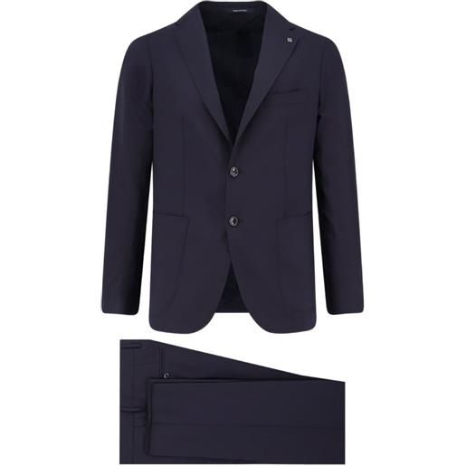 Tagliatore completo con revers classici - blu