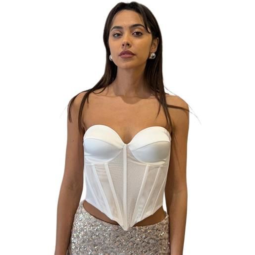 Actualee bustier steccato bianco