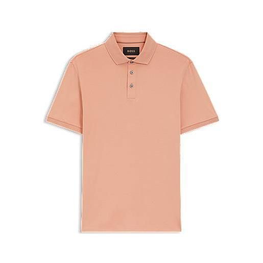 BOSS polo regular fit in cotone mercerizzato italiano, arancione