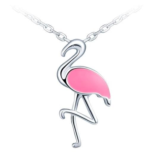 CHENGHONG Collana In Argento 925 Con Ciondolo Animale - Giraffa Con Nodo Celtico E Zirconi AAA - 5